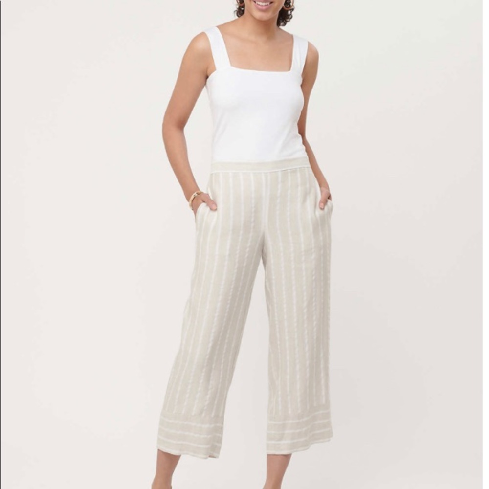 Loft wide leg linen pants